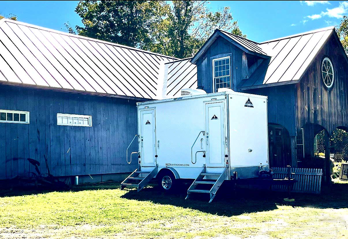 12 Ft. 2-Station XL Luxury restroom trailers Burlington vt - 802 Restrooms