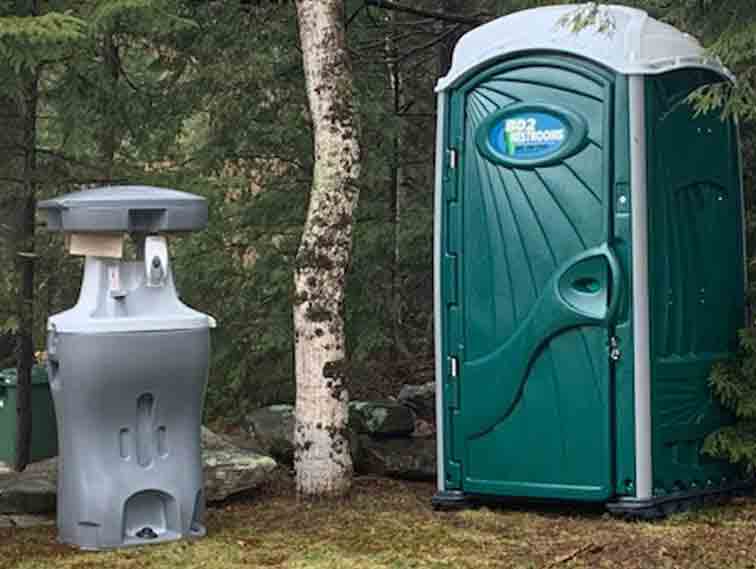 Hand Wash Station and Smaller Double Sink, Portable Restrooms in Burlington, VT