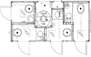 4 Station 4 Door Floorplan