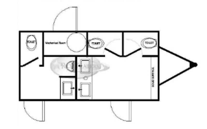 4-Station
Luxury Restroom Trailer