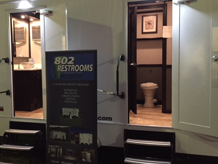 Luxury restroom 4-station trailers Burlington vt - 802 Restrooms