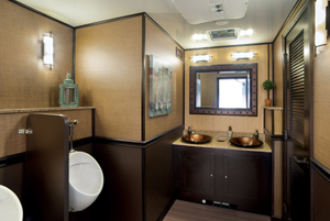8 Station LUXURY restroom trailer Men's Toilet