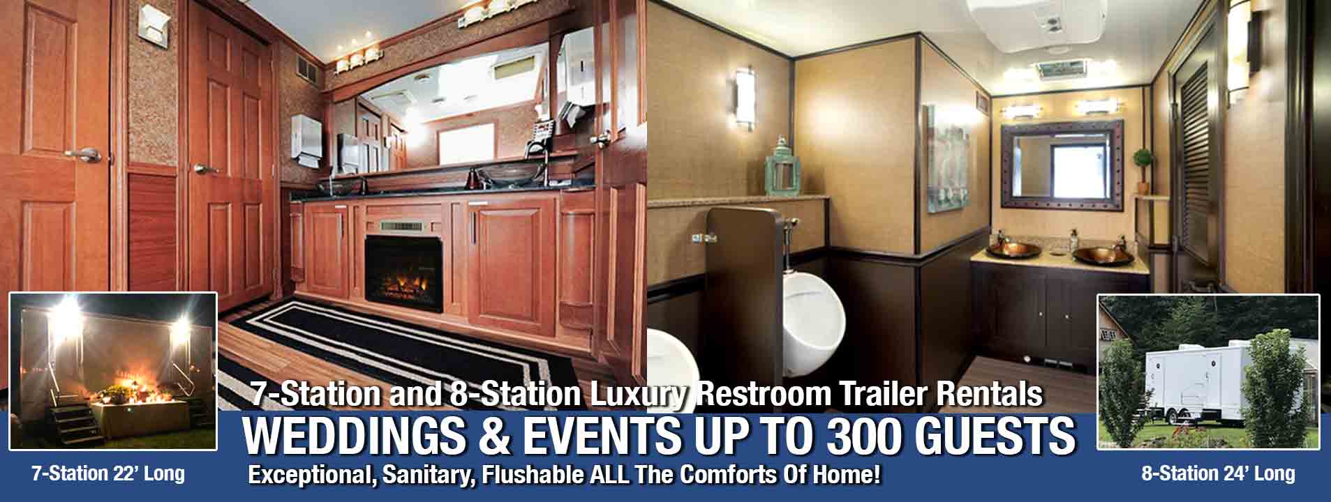 Luxury Restroom Trailers - Portable Bathroom Rentals